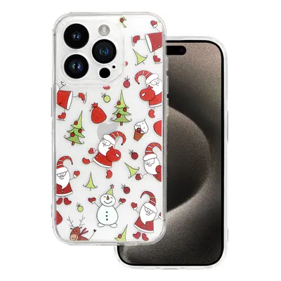 Zadní kryt TEL PROTECT Christmas Clear iPhone 15 Pro Design 1