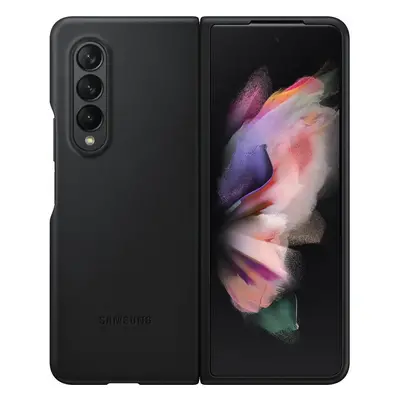 Zadní kryt EF-VF926LBE Samsung Kožený pro Galaxy Z Fold 3 Black