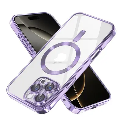 Kryt Techsuit Luxury Crystal MagSafe iPhone 16 Pro fialový 132928