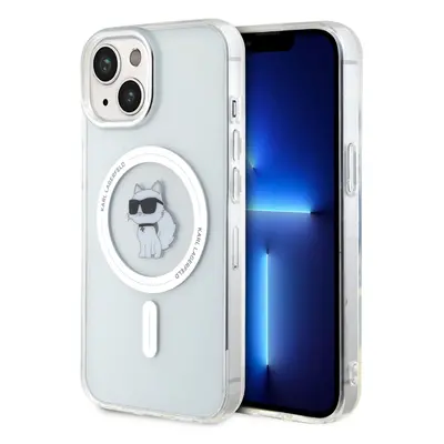 Karl Lagerfeld IML Choupette MagSafe Zadní Kryt pro iPhone 15 Transparent