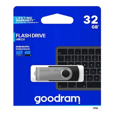 Flash disk GOODRAM UTS2 32GB černo-stříbrný 68814