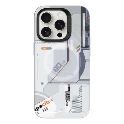 Zadní kryt Benks Magnetic Mecha pro iPhone 15 Pro bílý