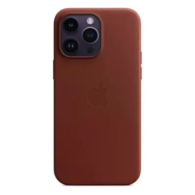 Zadní kožený kryt MPPQ3FE/A Apple vč. MagSafe pro iPhone 14 Pro Max Umber