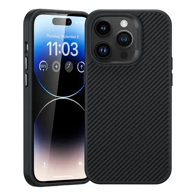 Zadní kryt Benks Magnetic Hybrid Armor Pro Kevlar Metal Frame 600D pro iPhone 15 Pro Max black