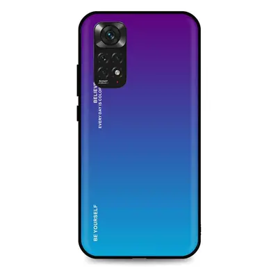 Kryt TopQ LUXURY Xiaomi Redmi Note 11 pevný duhový purpurový 67332