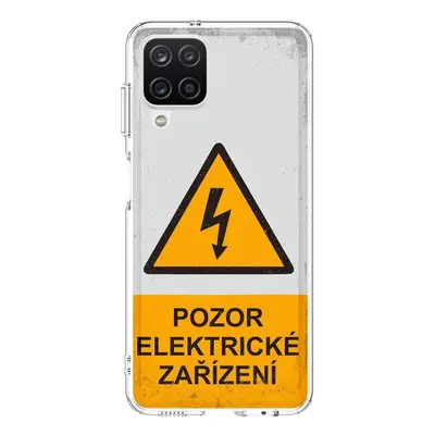 Kryt TopQ Image Samsung A12 pevný Pozor elektrické zařízení 132081