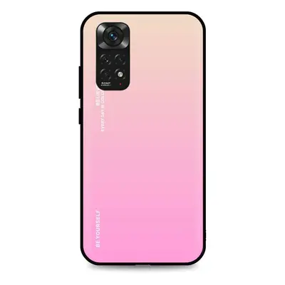 Kryt TopQ LUXURY Xiaomi Redmi Note 11 pevný duhový meruňkový 67334