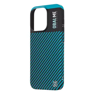 Zadní kryt OBAL:ME Flossy Stripes pro Apple iPhone 15 Pro Black/Teal