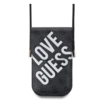 Kabelka na mobil Guess PU 4G Big Love Logo Black