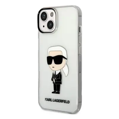 Karl Lagerfeld IML Ikonik NFT Zadní Kryt pro iPhone 14 Plus Transparent