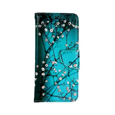 Pouzdro TopQ Xiaomi Redmi Note 11S knížkové Modré s květy 97877