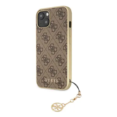 Zadní kryt Guess 4G Charms pro iPhone 13 Brown