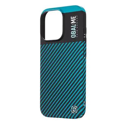 Zadní kryt OBAL:ME Flossy Stripes pro Apple iPhone 16 Pro Black/Teal