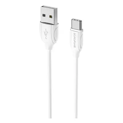 Datový kabel Borofone BX19 Benefit - USB na typ C - 3A 1 metr bílý