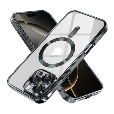 Kryt Techsuit Luxury Crystal MagSafe iPhone 16 Pro Max černý 132922