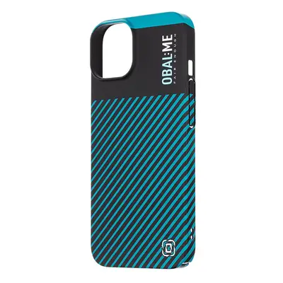 Zadní kryt OBAL:ME Flossy Stripes pro Apple iPhone 14 Black/Teal