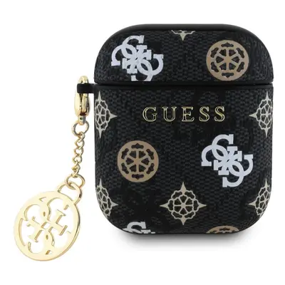 Pouzdro Guess PU 4G Peony Charm pro AirPods 1/2 Black