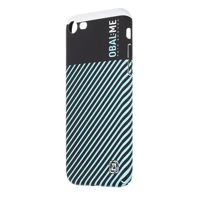 Zadní kryt OBAL:ME Flossy Stripes pro Apple iPhone SE 2020-SE 2022-7-8 Black/Sky Blue