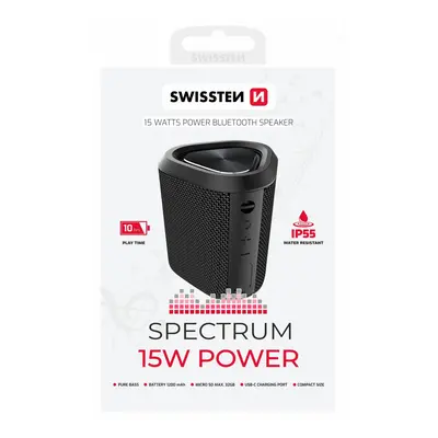 Bluetooth reproduktor Swissten Spectrum 15W černý