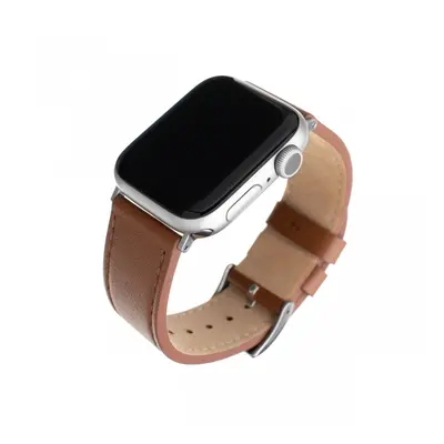 Kožený řemínek FIXED Leather Strap pro Apple Watch 42/44/45/49mm, hnědý