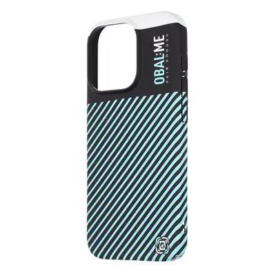 Zadní kryt OBAL:ME Flossy Stripes pro Apple iPhone 15 Pro Black/Sky Blue