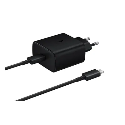 EP-TA845EBE + EP-DW767JBE Samsung Quickcharge 45W Cestovní nabíječka Black (OOB Bulk)