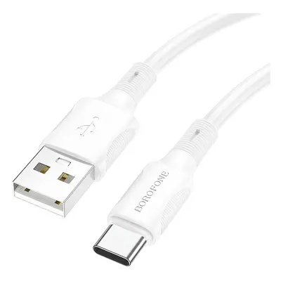 Kabel Borofone BX80 Succeed - USB na typ C - 3A 1 metr bílý