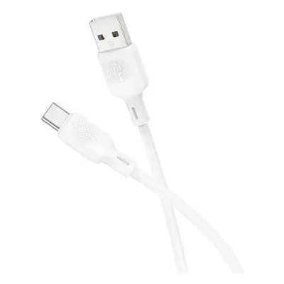 Kabel Borofone BX113 Lenny - USB na typ C - 3A 1 metr bílý