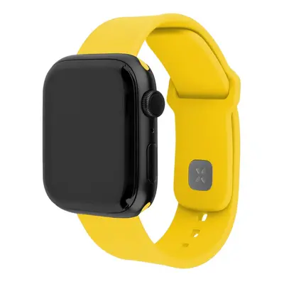 Set silikonových řemínků FIXED Silicone Sporty Strap pro Apple Watch 38-40-41mm, žlutý