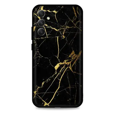 Kryt TopQ LUXURY Samsung A34 pevný Marble černo-zlatý 111307