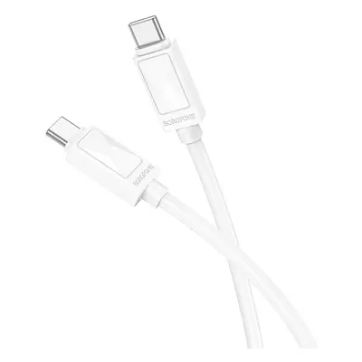 Datový kabel Borofone BX109 Joy - typ C na typ C - 60W 3A 1m bílý