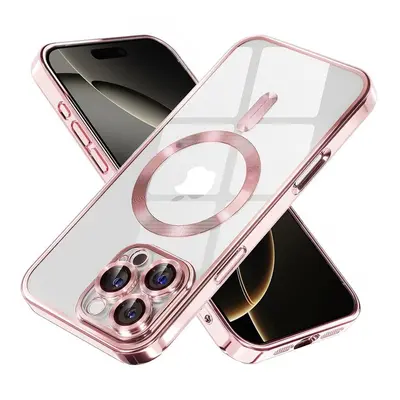 Kryt Techsuit Luxury Crystal MagSafe iPhone 16 Pro růžový 132926