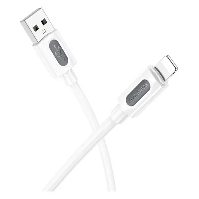 Datový kabel Borofone BX114 Structure USB-A - Lightning 2.4A 1m bílý