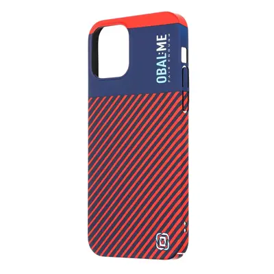 Zadní kryt OBAL:ME Flossy Stripes pro Apple iPhone 12-12 Pro Blue/Red