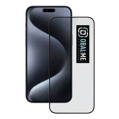 OBAL:ME 5D Tvrzené Sklo pro Apple iPhone 15 Pro Black