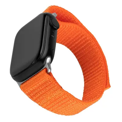 Nylonový řemínek FIXED Nylon Sporty Strap pro Apple Watch Ultra 49mm, oranžový