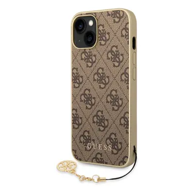 Guess 4G Charms Zadní Kryt pro iPhone 14 Brown