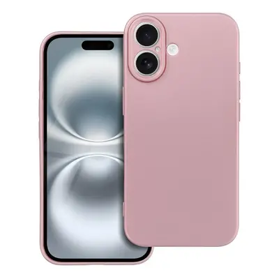 Kryt TopQ Metallic iPhone 16 růžový 134124