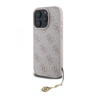 Zadní kryt Guess 4G Charm pro iPhone 16 Pro Tone on Tone Pink