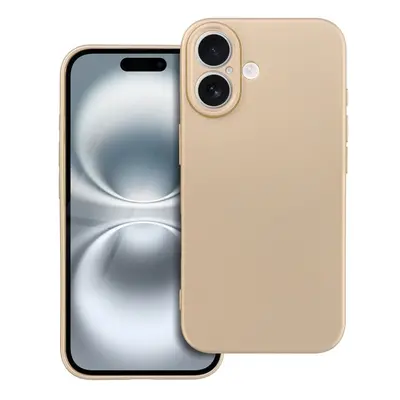 Kryt TopQ Metallic iPhone 16 zlatý 134125