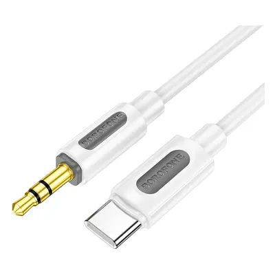 Kabel Borofone BL20 jack 3,5 mm USB-C 1m bílý