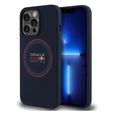 Zadní kryt Red Bull Silicone Red Ring MagSafe pro iPhone 13 Pro Navy