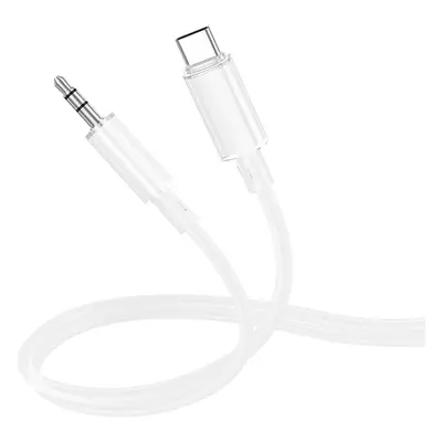 Kabel Borofone BL21 Lemon USB-C - jack 3,5 mm 1m bílý