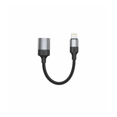 Adaptér OTG Swissten Lightning - USB-A 0,13 m černý