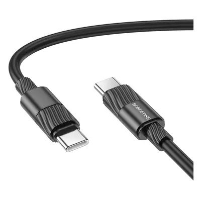 Datový kabel Borofone BX106 Charge USB-C - USB-C 60W 3A 1m černý