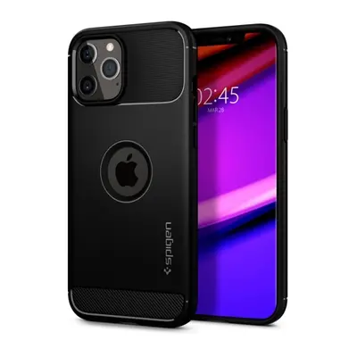 Pouzdro SPIGEN Rugged Armor ACS01700 pro Iphone 12/12 Pro - matně černé