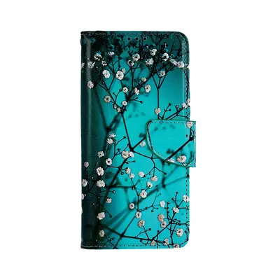 Pouzdro TopQ Xiaomi Redmi 14C Modré s květy 132331