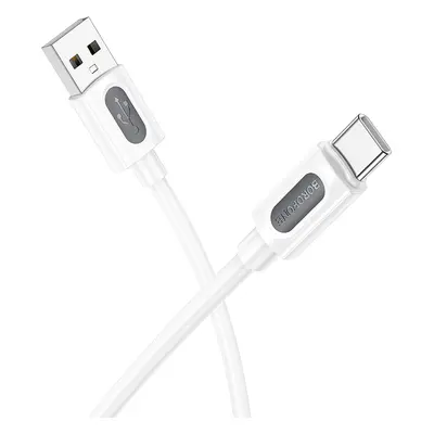 Datový kabel Borofone BX114 Structure USB-A - USB-C 3A 1m bílý