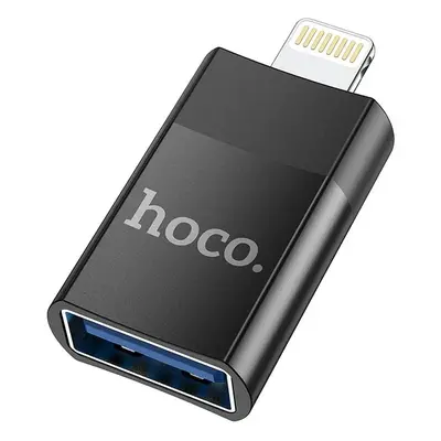 HOCO UA17 Lightning/USB-A OTG Adaptér Black