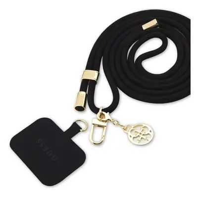 Crossbody Popruh Guess Cord 4G Charm Gold-Black